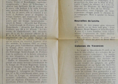 Extrait du mensuel « Le Rayon » d'avril 1937, article sur le Ping-Pong