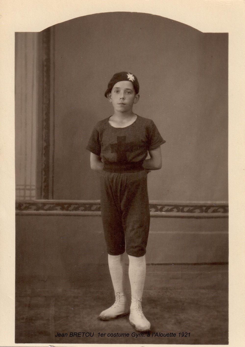Jean Bretou en costume gym 1921